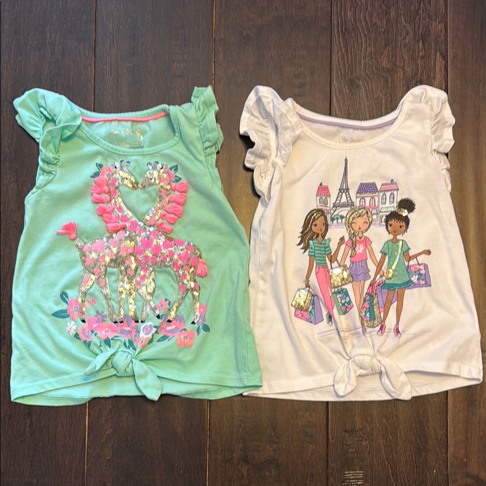 Cynthia Rowley Toddler Girls Bling Tank Bundle! Giraffes and Paris!